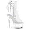 ASPIRE-1018C Plateau Stiefeletten transparent von Pleaser