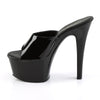 ASPIRE-601 Plateau Pantoletten Lack Schwarz von Pleaser – Ansicht 3