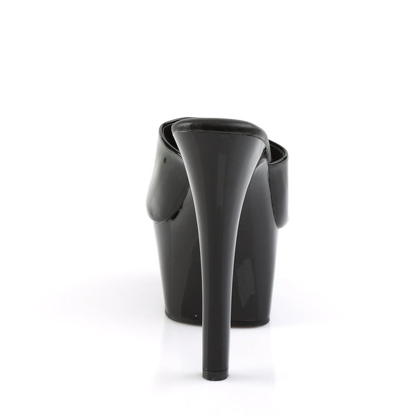 ASPIRE-601 Plateau Pantoletten Lack Schwarz von Pleaser – Ansicht 4
