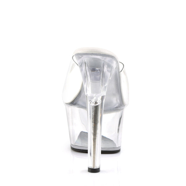 ASPIRE-601 Plateau Pantoletten Transparent von Pleaser – Ansicht 4