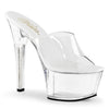 ASPIRE-601 Plateau Pantoletten Transparent von Pleaser