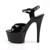 ASPIRE-609 Plateau Sandaletten Lack Schwarz von Pleaser – Ansicht 3