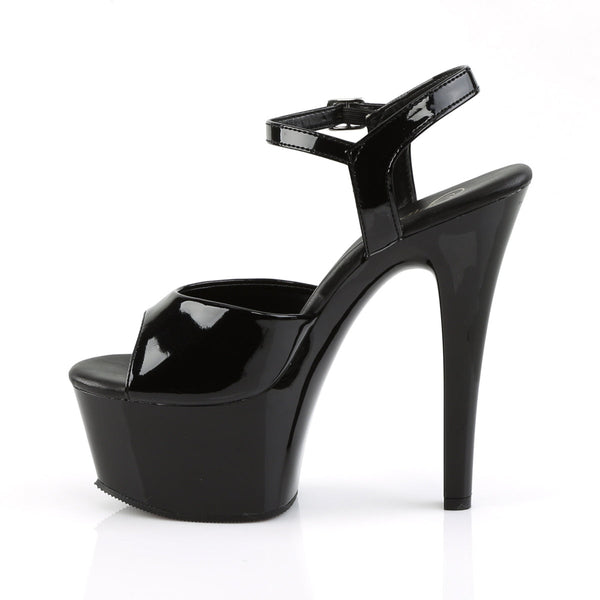 ASPIRE-609 Plateau Sandaletten Lack Schwarz von Pleaser – Ansicht 3