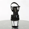 ASPIRE-609 Plateau Sandaletten Schwarz/Chrom von Pleaser – Ansicht 2