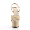 ASPIRE-609 Plateau Sandaletten Beige Lack von Pleaser – Ansicht 2