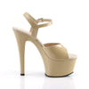 ASPIRE-609 Plateau Sandaletten Beige Lack von Pleaser – Ansicht 5