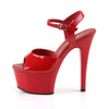 ASPIRE-609 Sandalette Plateauschuhe Rot von Pleaser – Ansicht 3