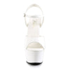 ASPIRE-609 Plateau Sandaletten Lack Weiß von Pleaser – Ansicht 2