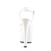 ASPIRE-609 Plateau Sandaletten Lack Weiß von Pleaser – Ansicht 4