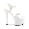 ASPIRE-609 Plateau Sandaletten Lack Weiß von Pleaser – Ansicht 5