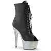 BEJEWELED-1021-7 Plateau Stiefeletten Schwarz Matt von Pleaser