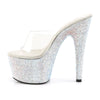 BEJEWELED-701DM Plateau Pantoletten Glitzer von Pleaser – Ansicht 3