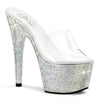 BEJEWELED-701DM Plateau Pantoletten Glitzer von Pleaser