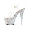 BEJEWELED-708MS Plateau Sandaletten Silber von Pleaser – Ansicht 3