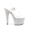 BEJEWELED-708MS Plateau Sandaletten Silber von Pleaser – Ansicht 5