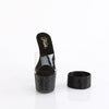 BEJEWELED-712RS - Plateau High Heel Pantoletten - Schwarz mit Strass von Pleaser – Ansicht 2