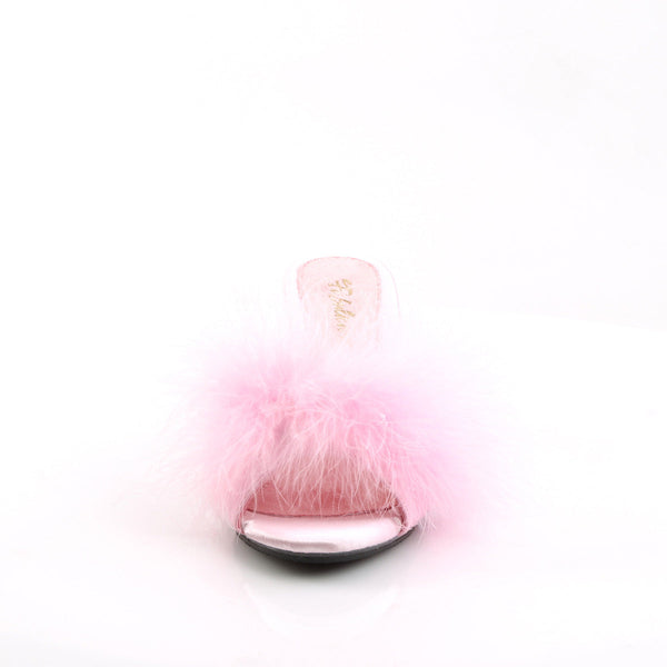 BELLE-301F Pantoletten Baby Pink von Fabulicious – Ansicht 2