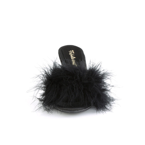 BELLE-301F Pantoletten - Schwarz von Fabulicious – Ansicht 2