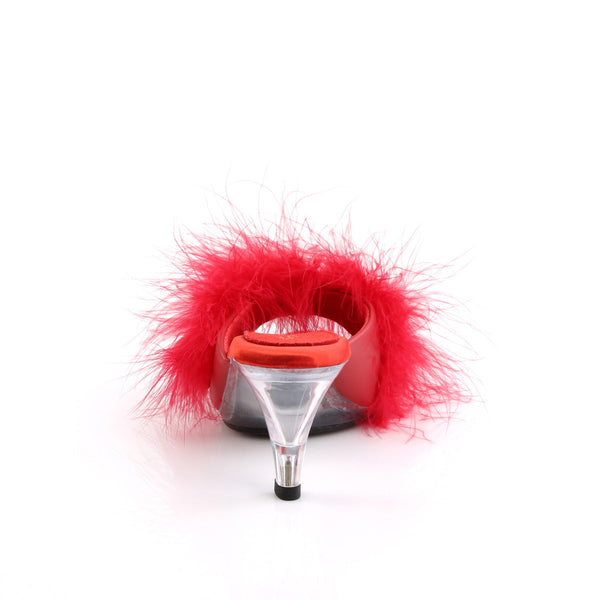 BELLE-301F Pantoletten Rot von Fabulicious – Ansicht 4