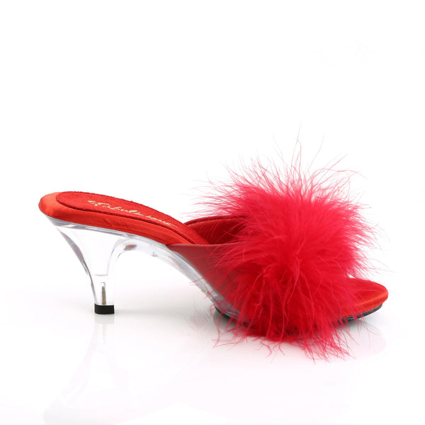 BELLE-301F Pantoletten Rot von Fabulicious – Ansicht 5