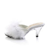 BELLE-301F Pantoletten Weiß von Fabulicious – Ansicht 3