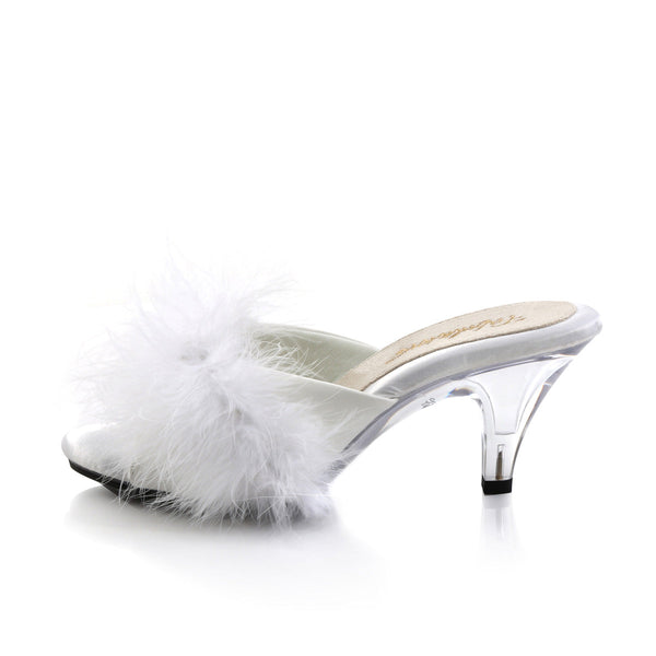 BELLE-301F Pantoletten Weiß von Fabulicious – Ansicht 3