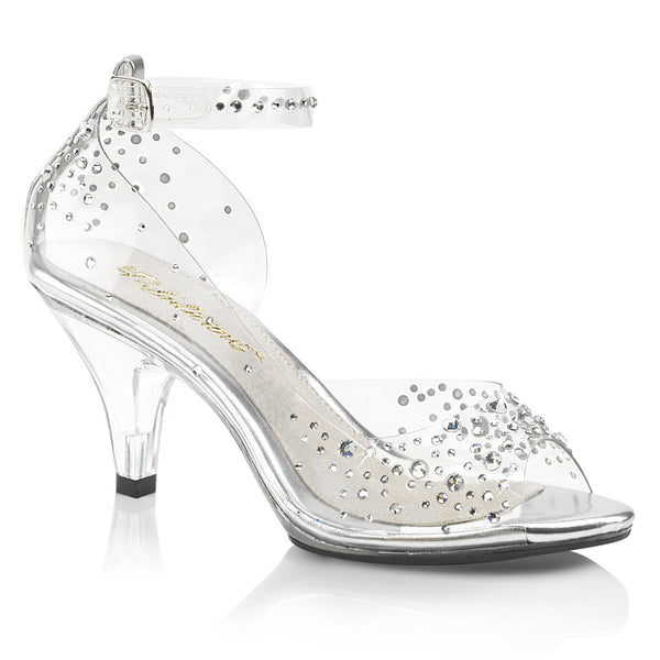BELLE-330RS Sandaletten Transparent von Fabulicious