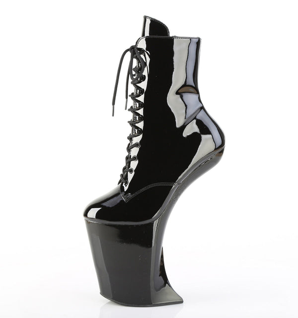 BEWITCHED-1020 Plateau Stiefeletten - Schwarz Lack von Pleaser – Ansicht 3