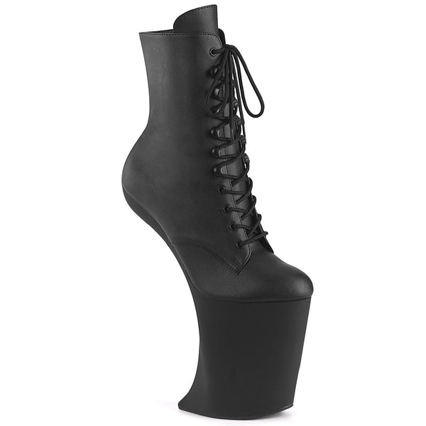 BEWITCHED-1020 Plateau Pony Stiefeletten - Schwarz Matt von Pleaser