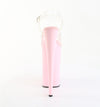 BEYOND-008 Plateau Sandaletten Transparent/Rosa von Pleaser – Ansicht 4