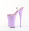 BEYOND-008 Plateau Sandaletten Transparent/Lila von Pleaser – Ansicht 3