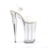 BEYOND-008 Plateau Sandaletten Weiß/Transparent von Pleaser – Ansicht 5