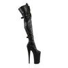 BEYOND-3028 Plateau Overknee Stiefel Schwarz von Pleaser – Ansicht 5