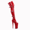 BEYOND-3028 Overkneestiefel Plateaustiefel Rot von Pleaser – Ansicht 5