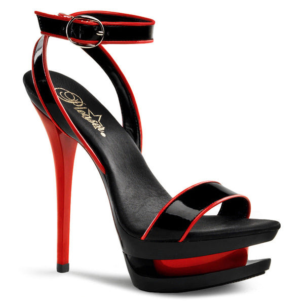 BLONDIE-631-2 Plateau Sandaletten zweifarbig von Pleaser