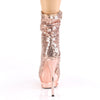 BLONDIE-R-1009 Plateau Stiefeletten - Rose Gold von Pleaser – Ansicht 4