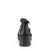 BRATTY-30 Plateau Schuhe Schwarz Matt von DemoniaCult – Ansicht 4