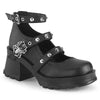 BRATTY-30 Plateau Schuhe Schwarz Matt von DemoniaCult