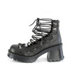 BRATTY-32 Plateau Schuhe Schwarz Matt von DemoniaCult – Ansicht 3