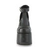 CAMEL-103 Pleateau Sandaletten Schwarz Matt von DemoniaCult – Ansicht 2