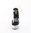 CAPTIVA-608 Plateau Sandaletten Transparent/Schwarz Strass von Pleaser – Ansicht 2