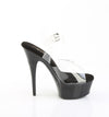 CAPTIVA-608 Plateau Sandaletten Transparent/Schwarz Strass von Pleaser – Ansicht 5
