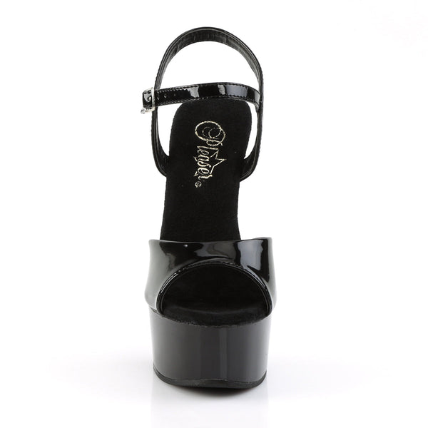 CAPTIVA-609 Plateau Sandaletten Schwarz Strass von Pleaser – Ansicht 2