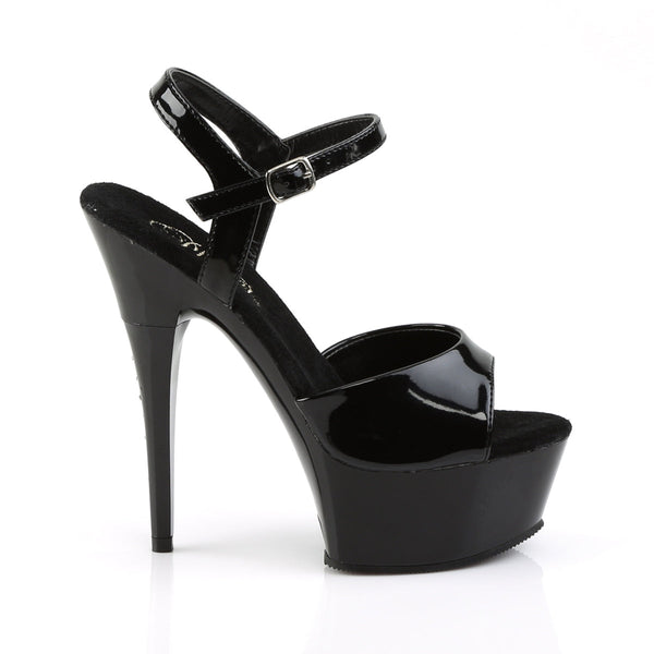CAPTIVA-609 Plateau Sandaletten Schwarz Strass von Pleaser – Ansicht 5