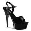 CAPTIVA-609 Plateau Sandaletten Schwarz Strass von Pleaser