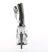 CAPTIVA-624RS Plateau Sandaletten Schwarz/Transparent Strass von Pleaser – Ansicht 4