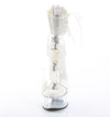 CAPTIVA-624RS Plateau Sandaletten Transparent Strass/Glitzer von Pleaser – Ansicht 2