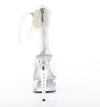 CAPTIVA-624RS Plateau Sandaletten Transparent Strass/Glitzer von Pleaser – Ansicht 4