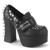 CHARADE-32 Plateau Pumps mit Nieten und Schiebeschloss von DemoniaCult
