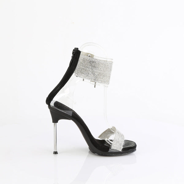CHIC-47 Sandalette Schwarz Glitzer von Fabulicious – Ansicht 5